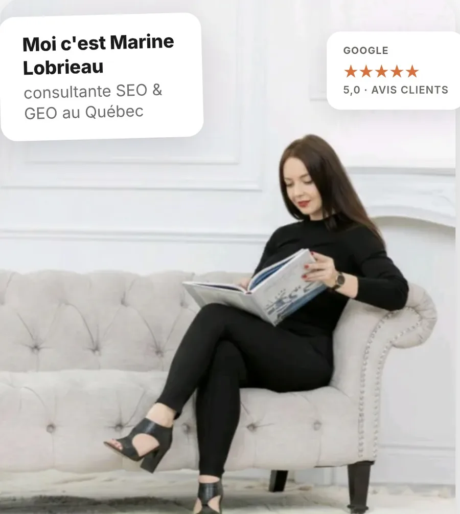 Marine Lobrieau, consultante SEO et GEO au Québec
